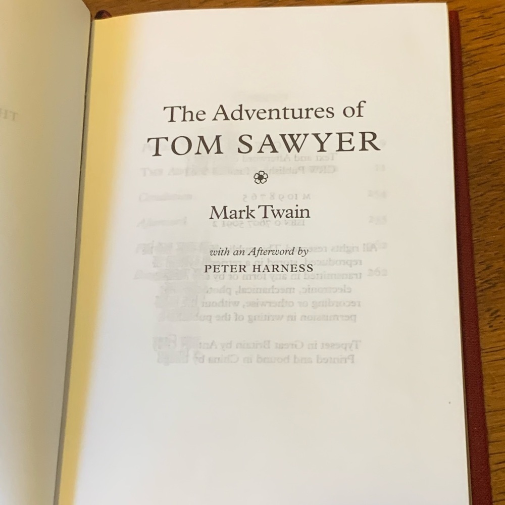 Tom Sawyer book